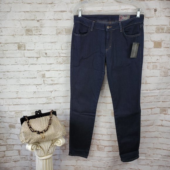 NWT Siwy Jeans Size 31 Hanna Slim Crop in Dark Rebel Rouser Wash Stretch RP $168 - Picture 2 of 14